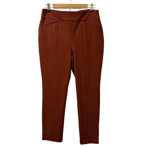 Chico's Pants - Chicos So Slimming Rust Orange Pants Size M Short High-Waisted Design Pants